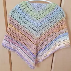 ハンドメイド三角ショール