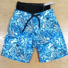 【Defilious.Homme】リーフ柄メンズサーフパンツ　メンズ水着のサムネイル