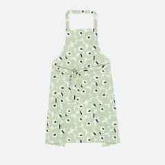 マリメッコ　日本限定Mini Unikko エプロン　ウニッコ　ライトグリーン