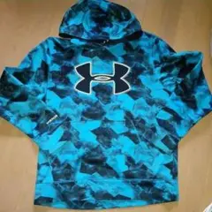 アンダーアーマー パーカー LGサイズ ブルー? 紐なし
