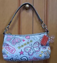 COACH コーチ ポピー 2way ショルダー バタフライ チャーム付 Y2K