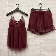 即決 新品 GELATO PIQUE ドットチュールキャミソール ショーツ