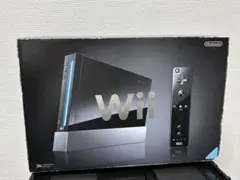 希少品！任天堂 Nintendo Wii 本体 黒 ブラック リモコン付き