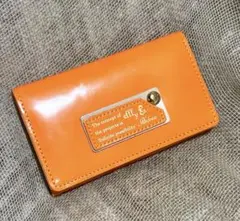 【新品✨】efffy 名刺入れ　ケース　オレンジ　開封済み　日本製