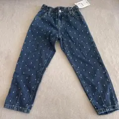 新品♡zarababy ドット柄デニムパンツ