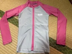RISE SPORTS ラッシュガード 120cm ピンク グレー