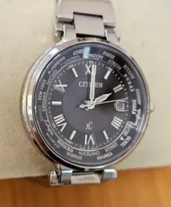 美品‼️ xC H240 電波ソーラー 黒文字盤 ハッピーフライト 新品電池