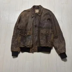 古着 短丈 G.S.C ON TIME レザージャケット L ダークブラウン - メルカリ