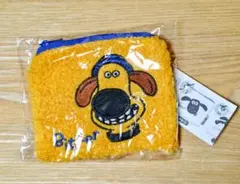 ひつじのショーン　もこもこスクエアポーチ　ビッツァー