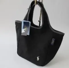 新品 ポロラルフローレン ブラック 保冷 保温バッグ トートバッグ 底板付きのサムネイル