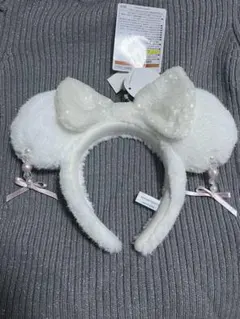 ディズニー カチューシャ ミニー ホワイト