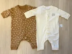 UNIQUE カバーオール 2枚セット_新生児 60cm