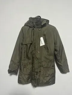 JUNOAH ライナー付きモッズコート カーキ