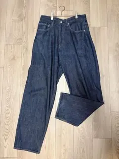 AURALEE HARD TWIST DENIM WIDE PANTS 32