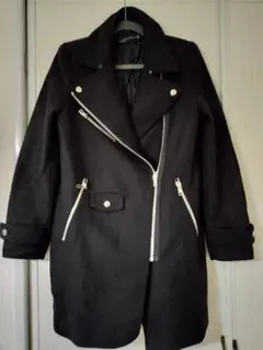 ZARA　ライダースジャケットコートフェイクファー