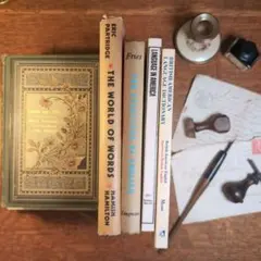インテリアに馴染む洋書4冊 アンティーク洋書 洋書インテリア 洋書セット