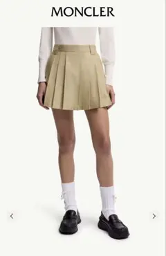 MONCLER プリーツスカート ベージュ サイズ42のサムネイル