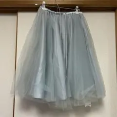 新品タグ付きウィルセレクションWILLSELECTION青チュールスカートM