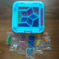 アクアビーズ まとめ売り ◆キラキラビーズ 収納ケース付き