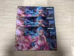ワンピースカード ネフェルタリ・ビビ プレイマット プロモカード無し　3セット