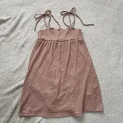 GU テクスチャーキャミソールミニワンピース　M