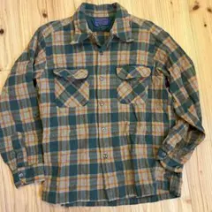 PENDLETON ペンドルトン ボードシャツ 70s 緑 オレンジ 黄色