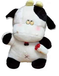 牛 ウシ ぬいぐるみ大 40cm 昭和 レトロ ファンシー ポップ ビンテージ