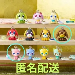 【新品】お茶犬ボールチェーン付きマスコット　カフェ＆サクラ