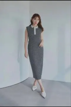 Herlipto French Sleeve Polo Long Dress - メルカリ