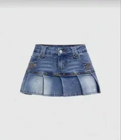 デニムミニスカート インパン付き