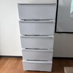 衣装ケース 5段 ホワイト 収納ケース