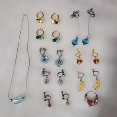 多色ビーズイヤリングセット
