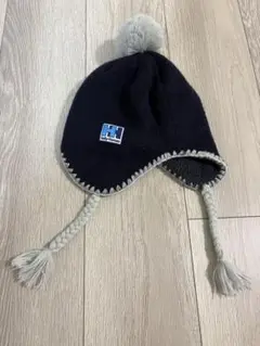 Helly Hansen ネイビー ニット帽 ポンポン付きのサムネイル