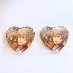 あんスタ とるパカ vol.8 ハート缶バッジ 大神晃牙 2点