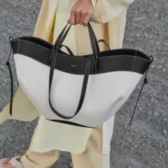 polene ポレーヌ トートバッグ　黒　肩かけ　2way ブラック