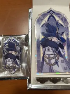 原神ファデュイ執行官厳霜と狂焔シリーズ アクリルスタンド 缶バッジ　雄鶏　セット