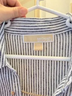 MICHAEL KORS ストライプ 長袖シャツ Lサイズのサムネイル