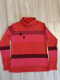 ルコック　ストライプ タートルネックセーター