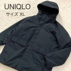 美品 完売品 ユニクロ ハイブリッドダウンパーカー XL 黒 メンズ 洗える