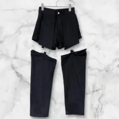 VOLCAN&APHRODITE/ブラックデニムパンツ ストリート 地雷系Y2K