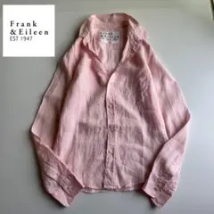 美品　フランクアンドアイリーン　リネン　BARRYシャツ　USA製　XS　ピンク