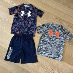 アンダーアーマー　トップス2枚パンツ1枚セット　YLG130、140、150
