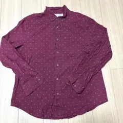 アメリカ古着OLD NAVY EVERYDAY SHIRT バーガンディX L