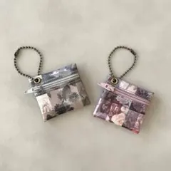 リバティ ラミネート ミニポーチ2個セット〈アレキサンダーマーブル