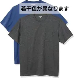 2枚組 Tシャツ ポケット付き クルーネック レギュラーフィット 半袖 メンズ