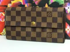 ルイヴィトン　ポルトフォイユ・サラ　6枚カード入れ付き二つ折り長財布