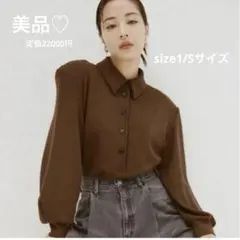 【美品】CLANE POWER SHOULDER POLO TOPS 広瀬すず