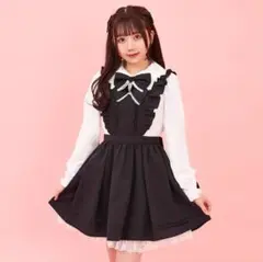 SecretHoney エプロン風ドッキングワンピース