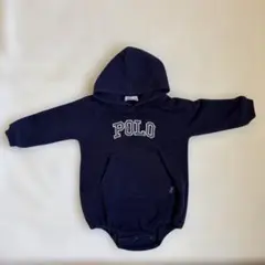 GAP Baby フード付きロンパース ネイビー