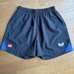 卓球　バタフライ　ユニフォーム　パンツ黒　M